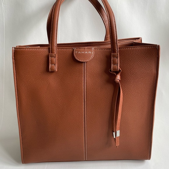 Tahari Cognac Tote - Picture 1 of 5